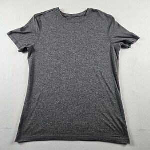 Unbranded T-Shirt Mens Medium Heather Grey  Short Sleeve Polyester buttery soft